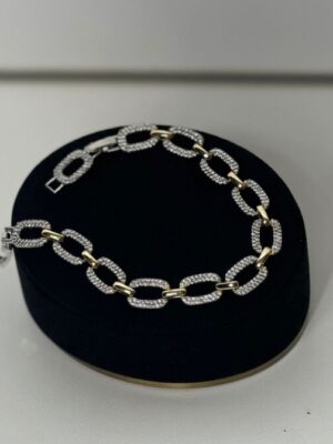 GOLD AND SILVER CHAIN ARMBAND
