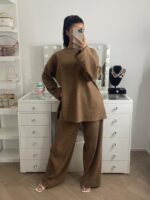 LINA CORDUROY ROUND NECK SET