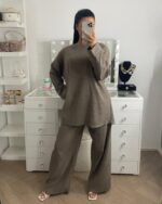 LINA CORDUROY ROUND NECK SET