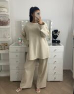 LINA CORDUROY ROUND NECK SET