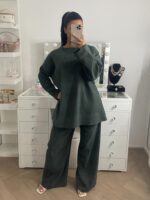 LINA CORDUROY ROUND NECK SET