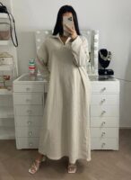 LINA CORDUROY KRAAG DRESS