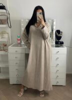 LINA CORDUROY KRAAG DRESS